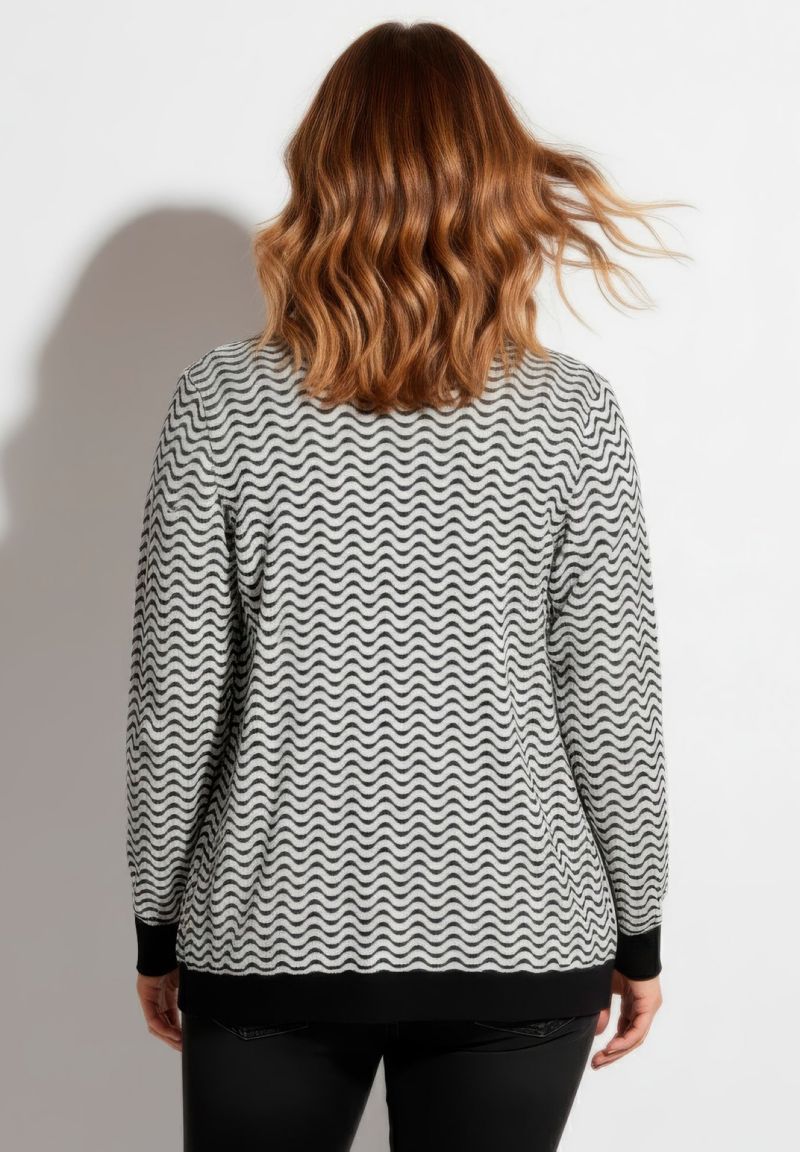 Women's Plus Size Poet Sleeve Open Cardigan Sweater