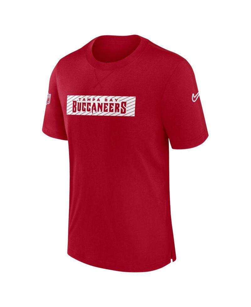 Men's Red Tampa Bay Buccaneers Sideline Player Performance T-Shirt