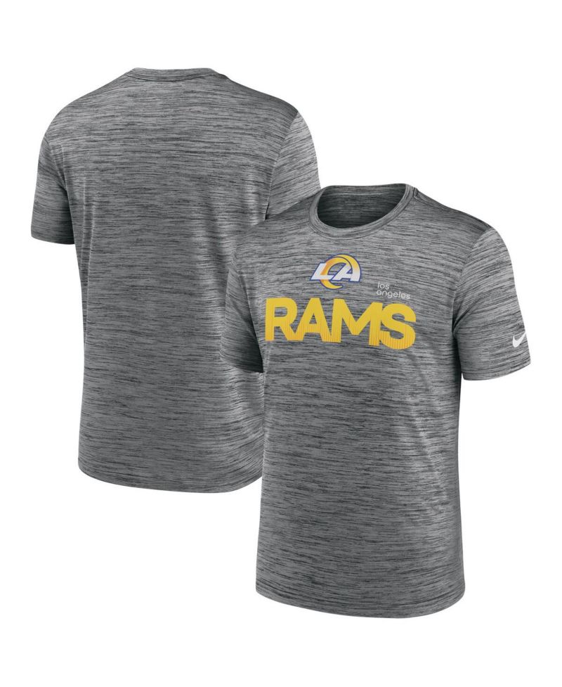 Men's Anthracite Los Angeles Rams Blitz Velocity Modern Performance T-Shirt