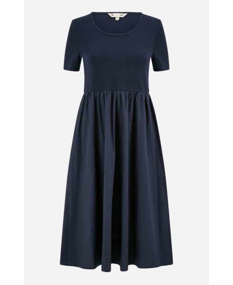 Women's Jersey Top And Cotton Midi Dress