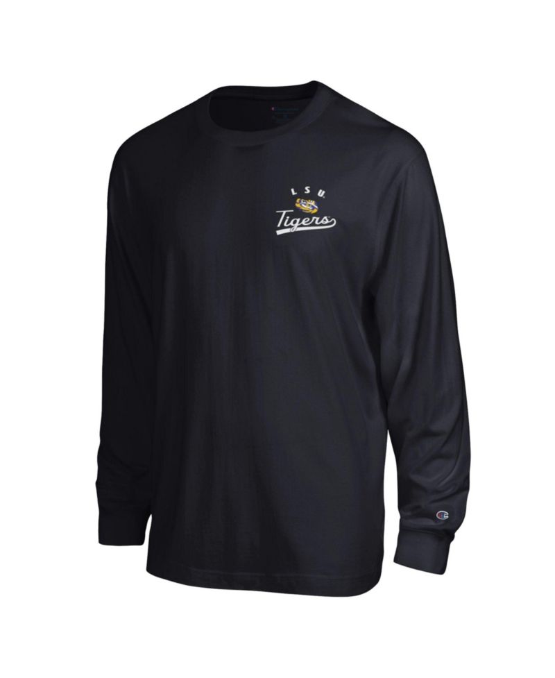 Men's Black LSU Tigers Laminated All-Star Long Sleeve T-Shirt