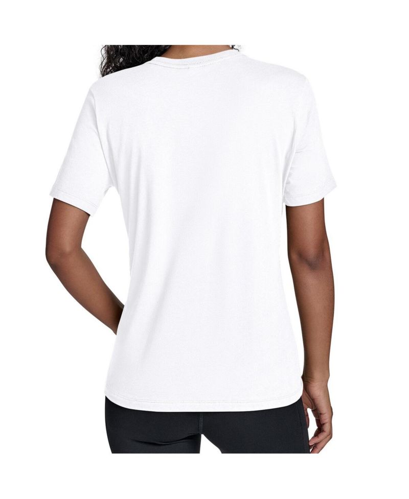 Women's White New York Yankees Team Stripe T-Shirt