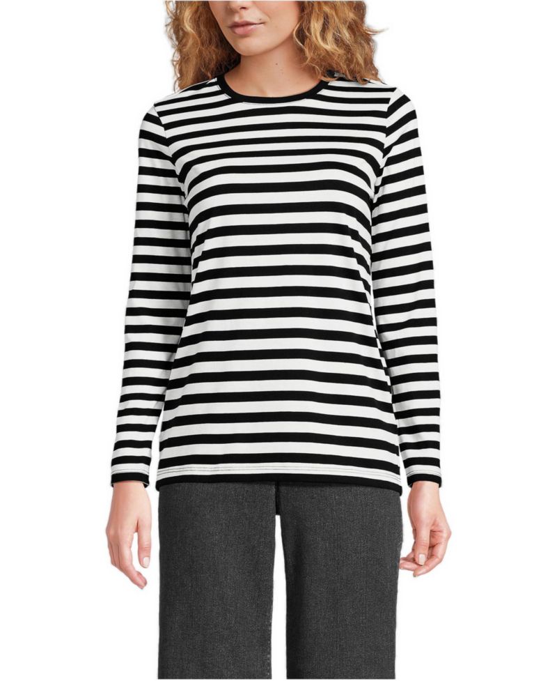 Women's Supima Cotton Long Sleeve Crewneck T-Shirt