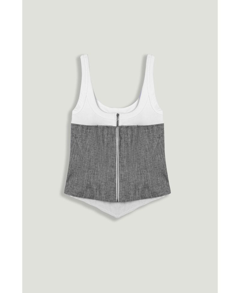 Women's Button-Front Tailored Blouse
