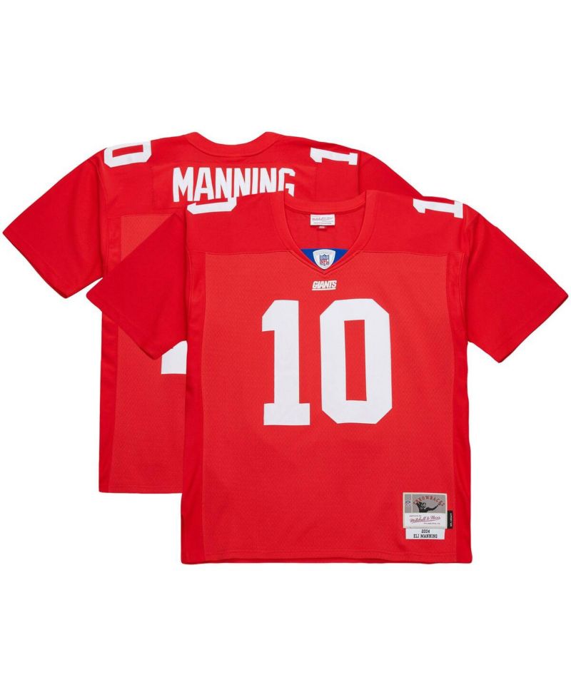 Men's Eli Manning Red New York Giants 2004 Team Legacy Retired Player Big & Tall Jersey