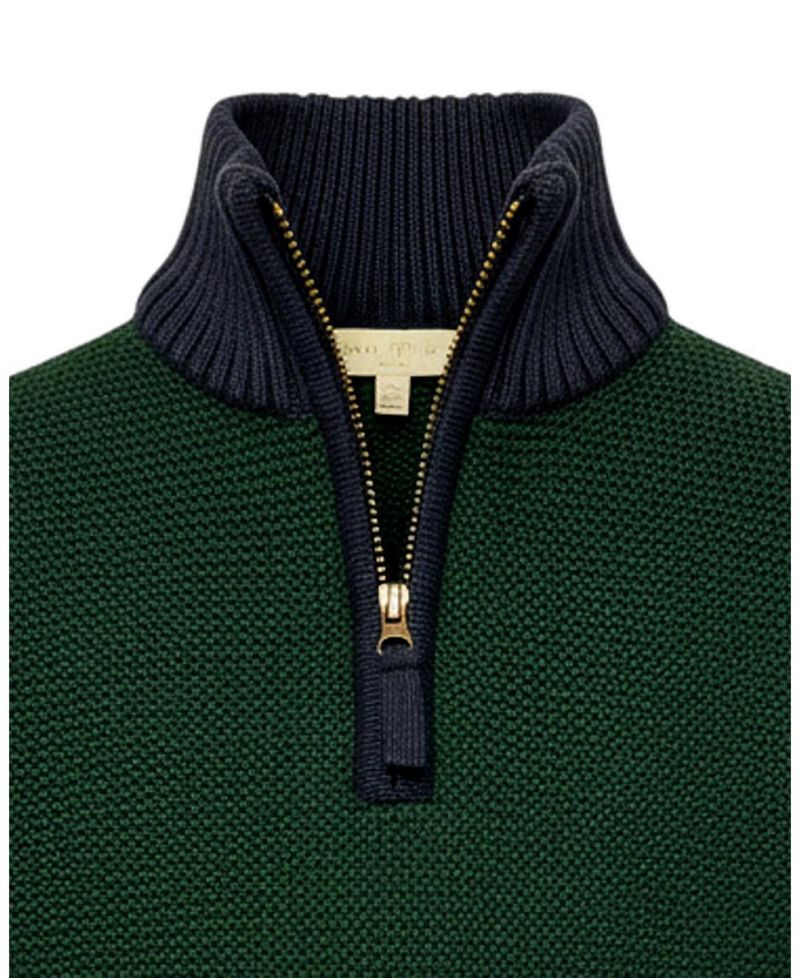Little Boys (5-7) Organic Half Zip Kanga Sweater