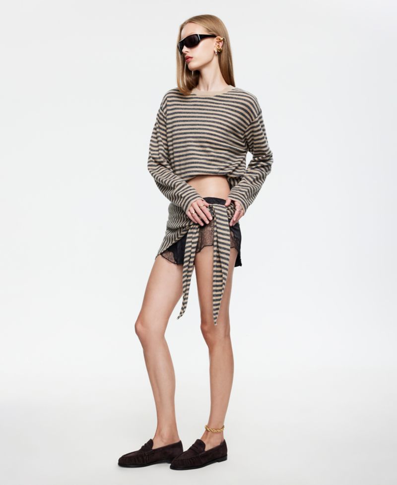Women's Striped Long-Sleeve Top