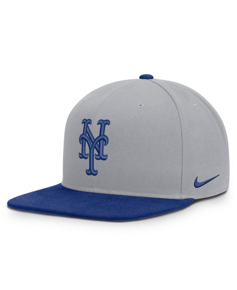 Men's Gray/Royal New York Mets Primetime Pro Dri-FIT snapback Hat