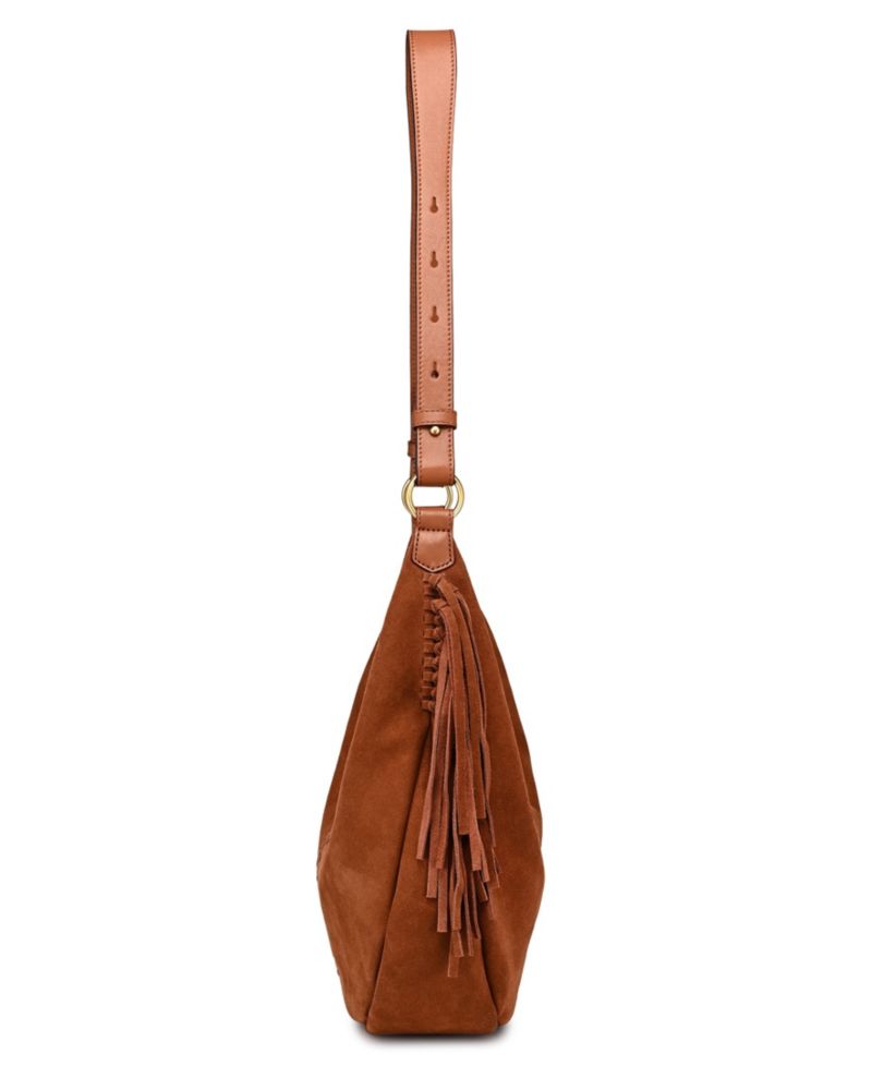 Hydrangea Large Leather Shoulder Handbag