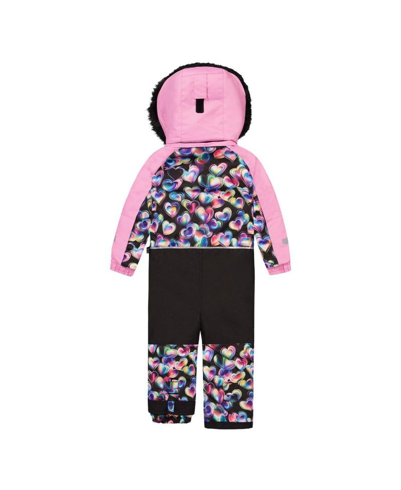Little and Big Girl ( 6 to 14 )One Piece Play Snowsuit Heart Print