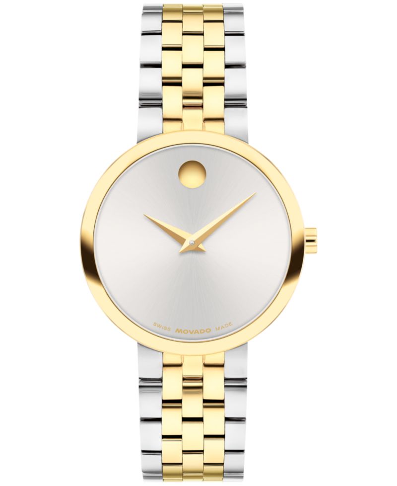 Women's Museum Classic Swiss Quartz Stainless-Steel Light Yellow PVD Watch, 29.5mm