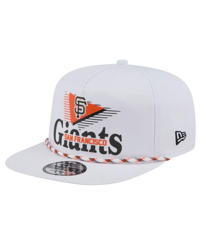 Men's White San Francisco Giants Collide Golfer Snapback Hat