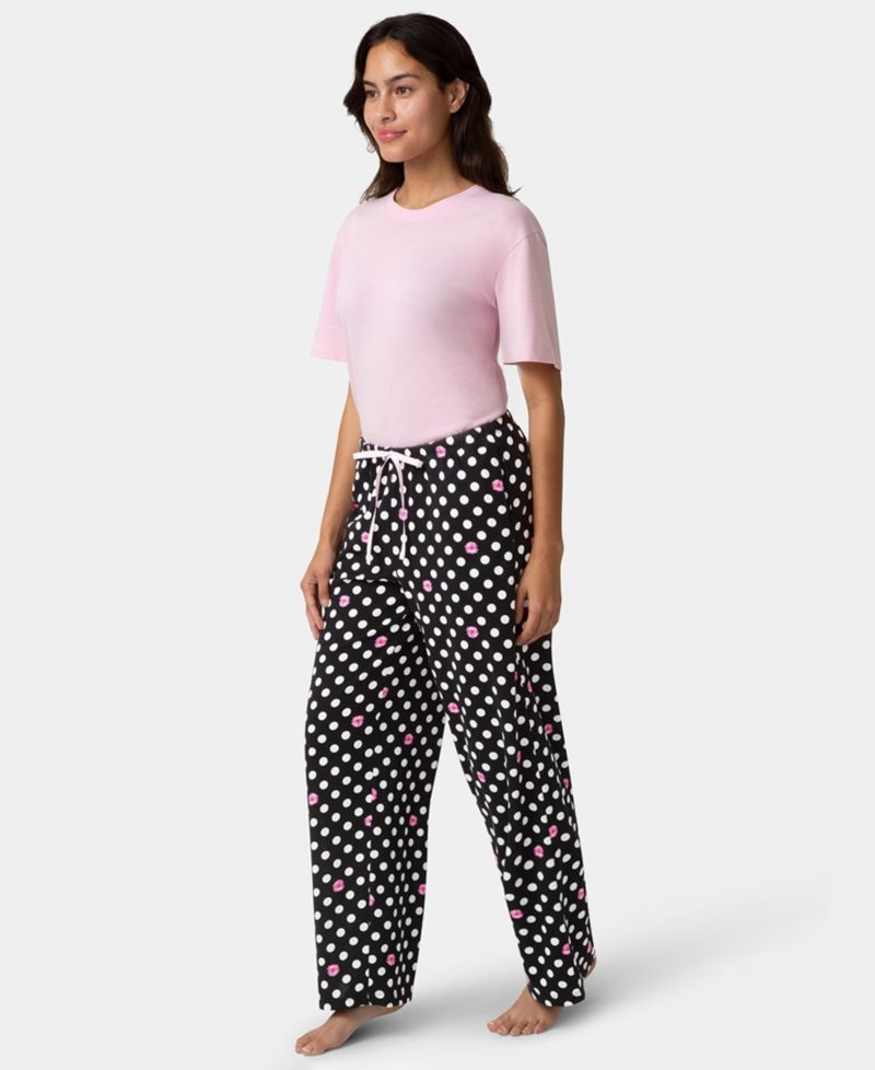 Women's Cotton Printed Mid-Rise Pants