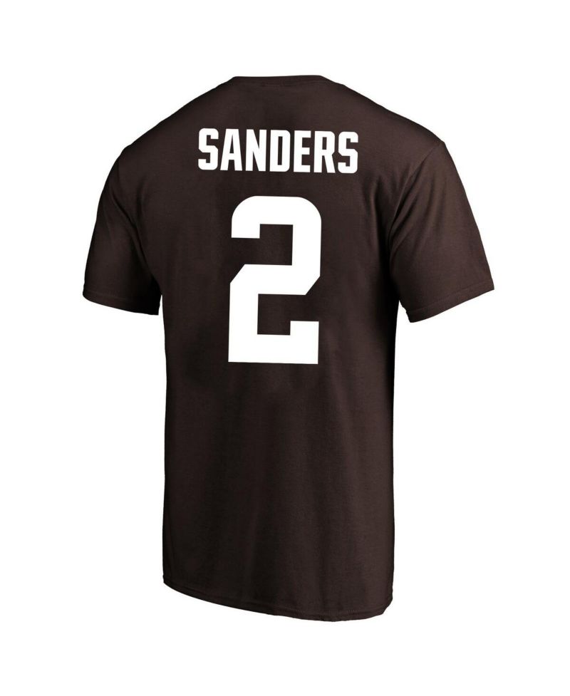 Men's Shedeur Sanders Brown Cleveland Browns Big & Tall Name & Number T-Shirt