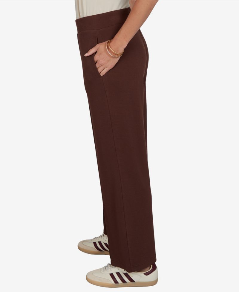 Petite Pull-On Wide-Leg Knit Pants