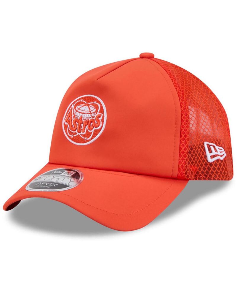 Men's Orange Houston Astros 2026 Batting Practice Alternate Apex 9FORTY Adjustable Hat