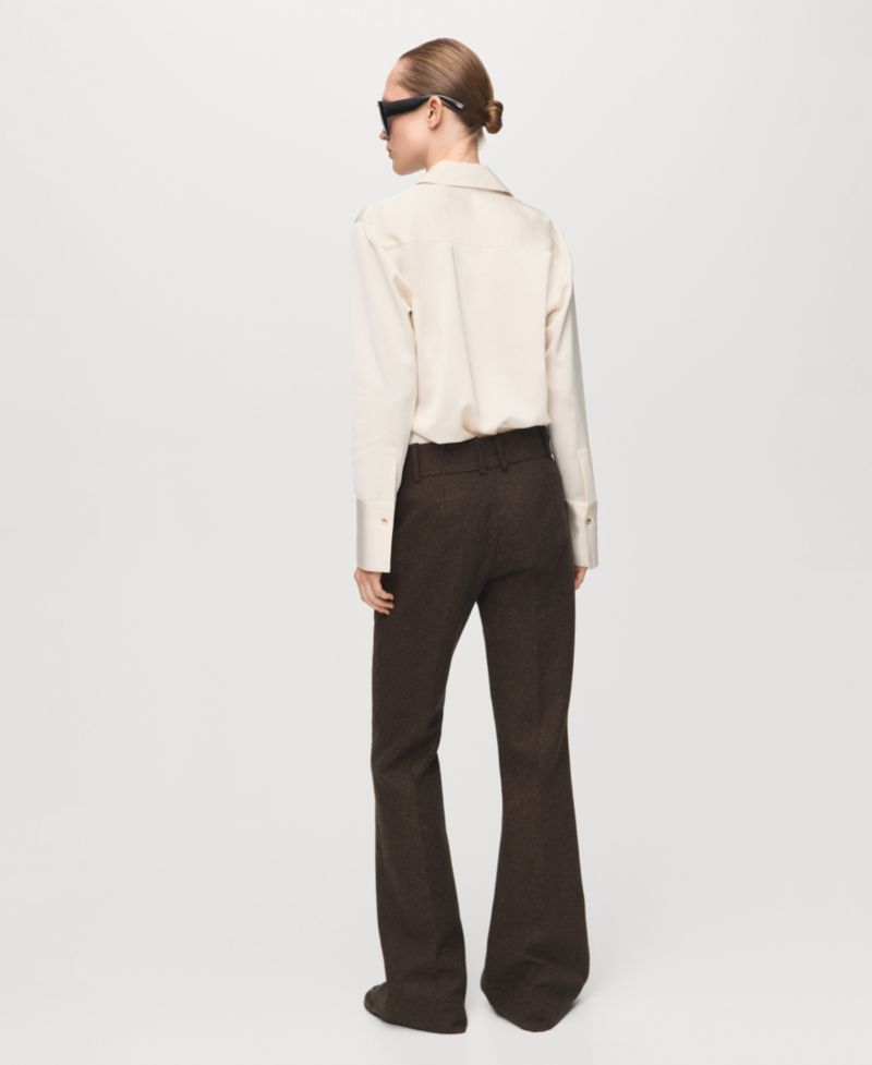 Women's Satin Finish Flowy Shirt