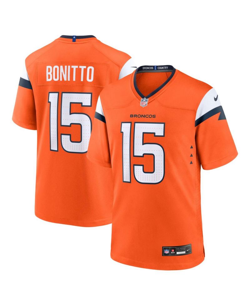 Men's Nik Bonitto Orange Denver Broncos Team Game Jersey