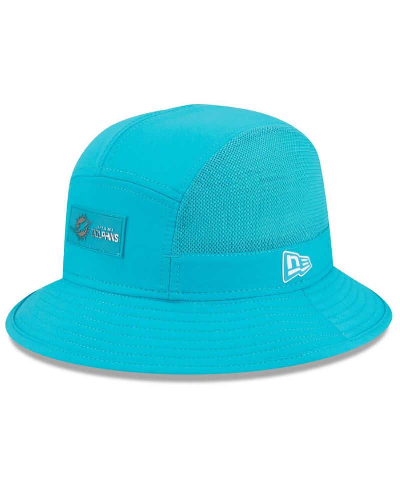 Men's Aqua Miami Dolphins 2025 Sideline Bucket Hat