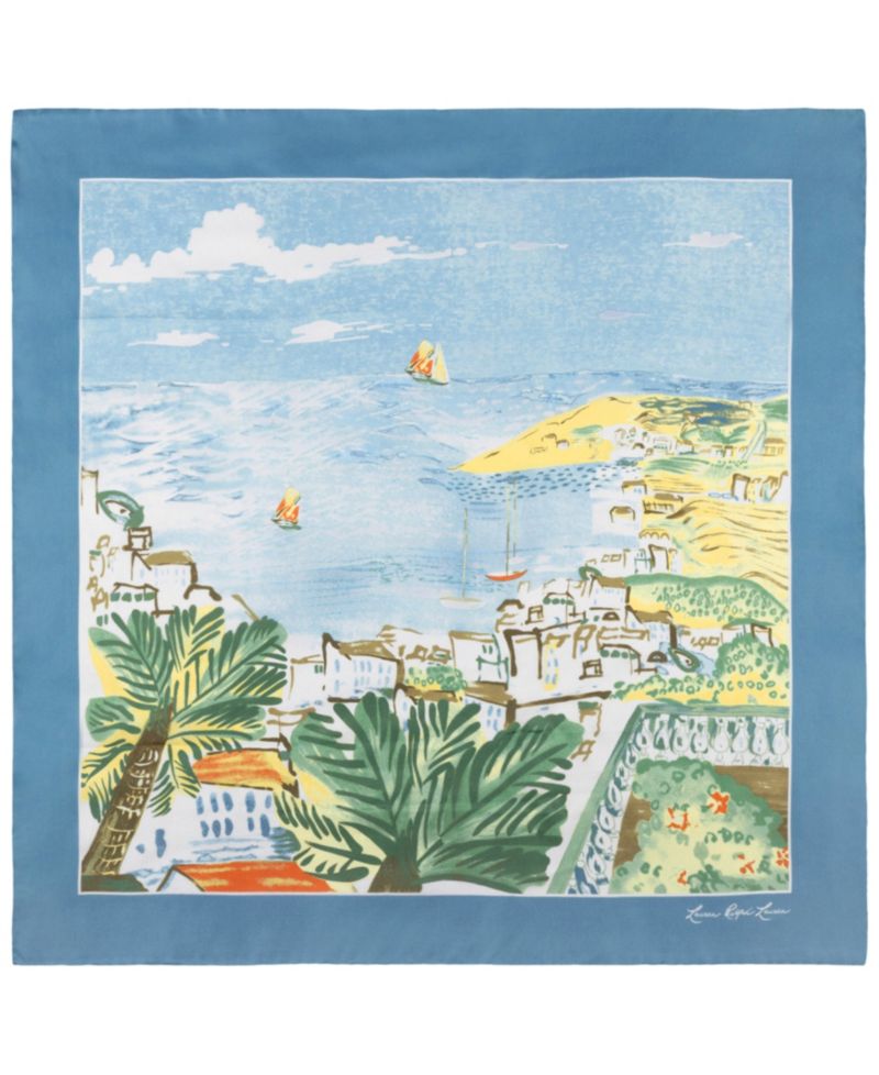 Coastal Conversational Square Scarf