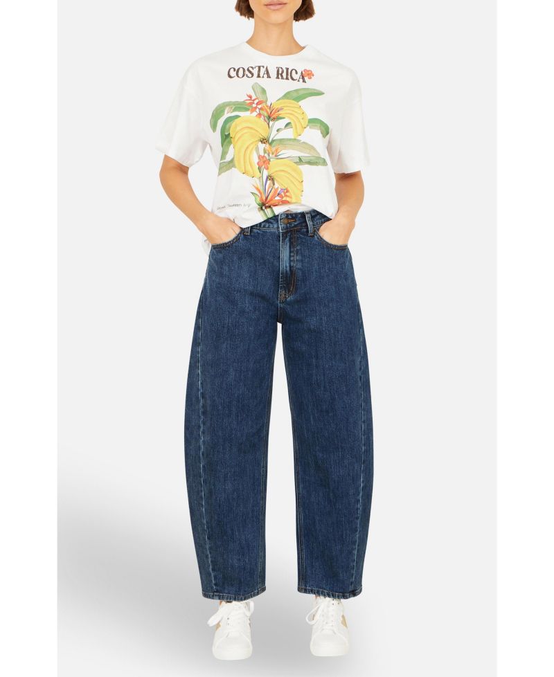 Women's Denim Barrel Relaxed Fit Jeans
