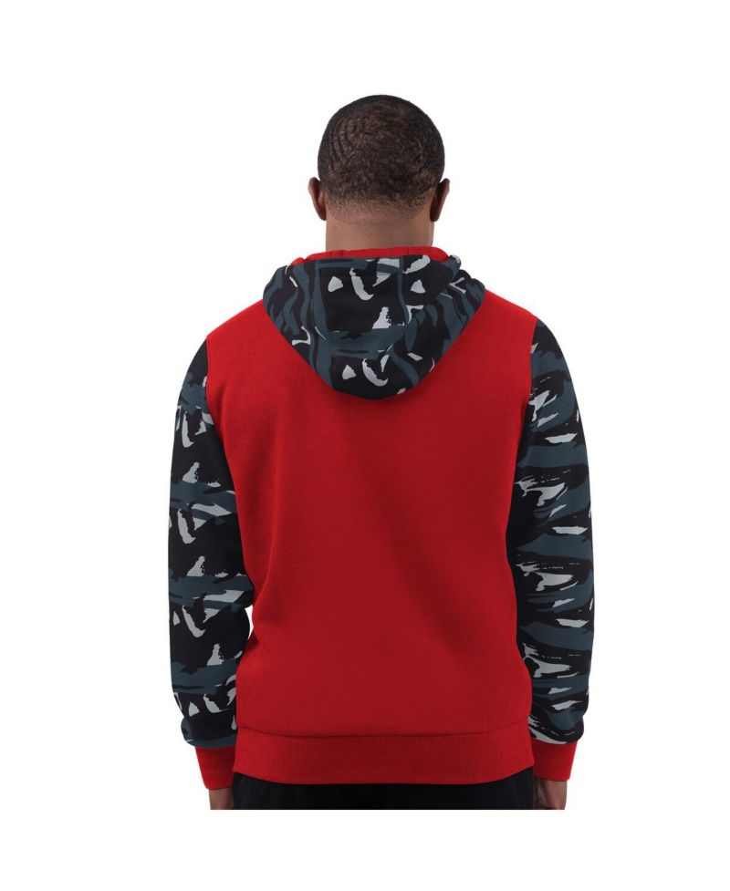 Men's Red Atlanta Falcons Thursday Night Gridiron Full-Zip Hoodie