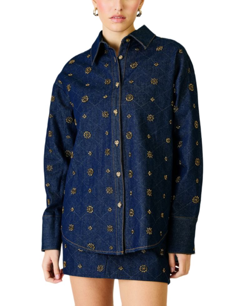 Women's Attina Beaded Denim Jacket