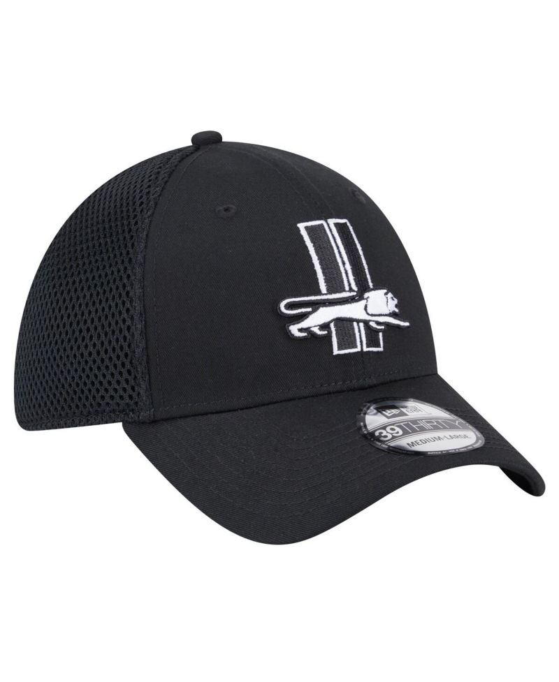 Men's Black Detroit Lions Main Neo 39THIRTY Flex Hat
