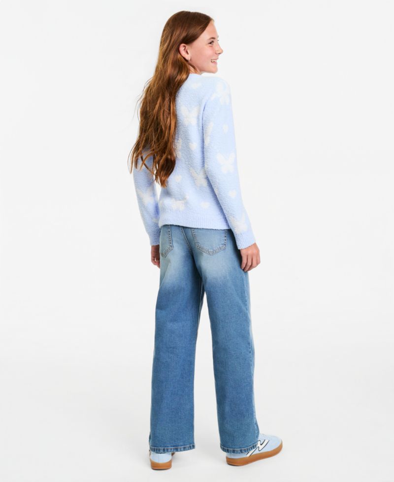 Girls' XS-XL Wide-Leg Marine Jeans