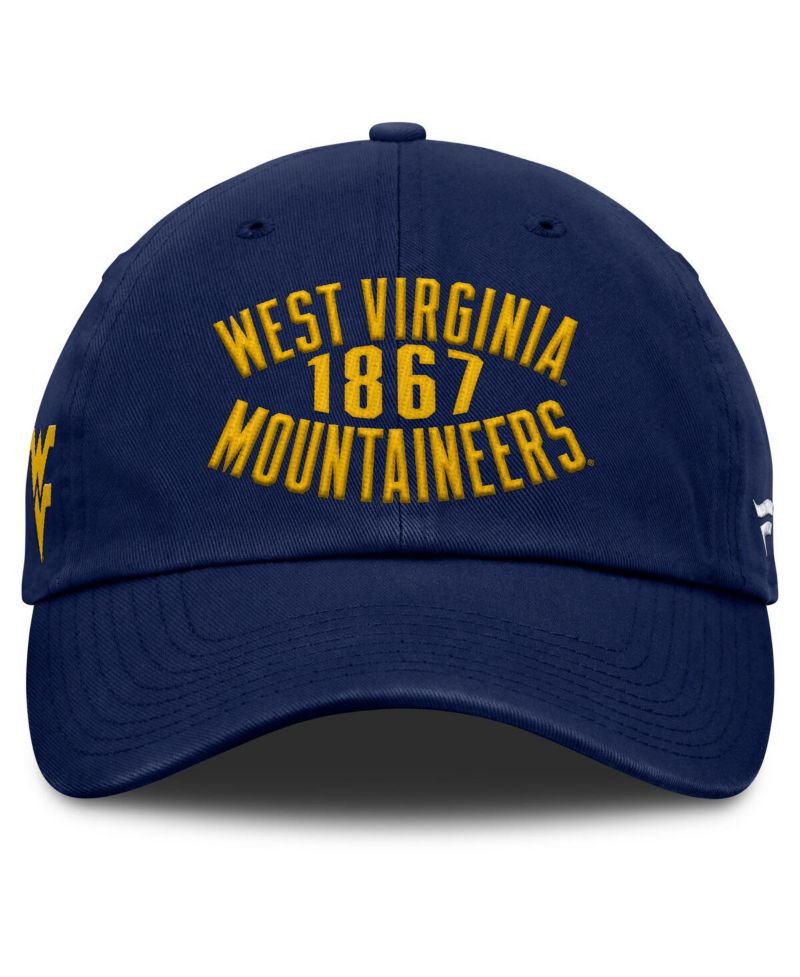 Men's Navy West Virginia Mountaineers Archer Adjustable Hat
