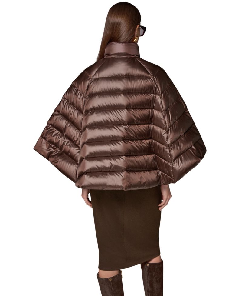 Women's Stand-Collar Down Puffer Cape