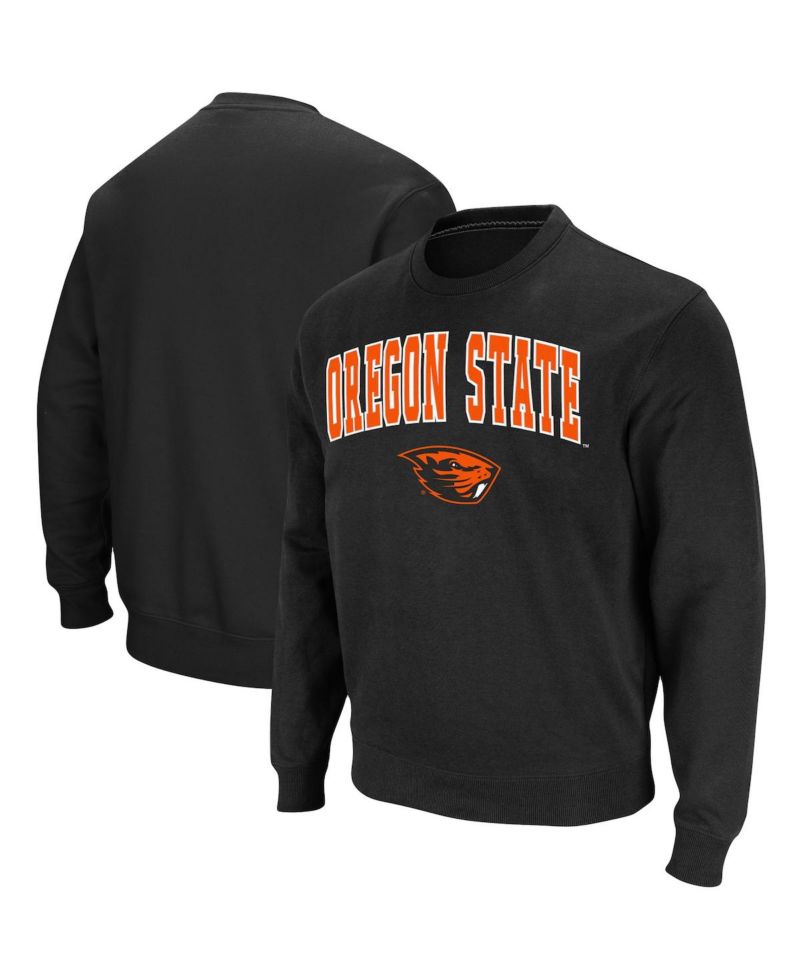 Men's Oregon State Beavers Arch & Logo Tackle Twill Pullover Sweatshirt