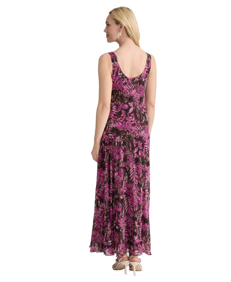 Women's Printed Multi-Tier Maxi Dress