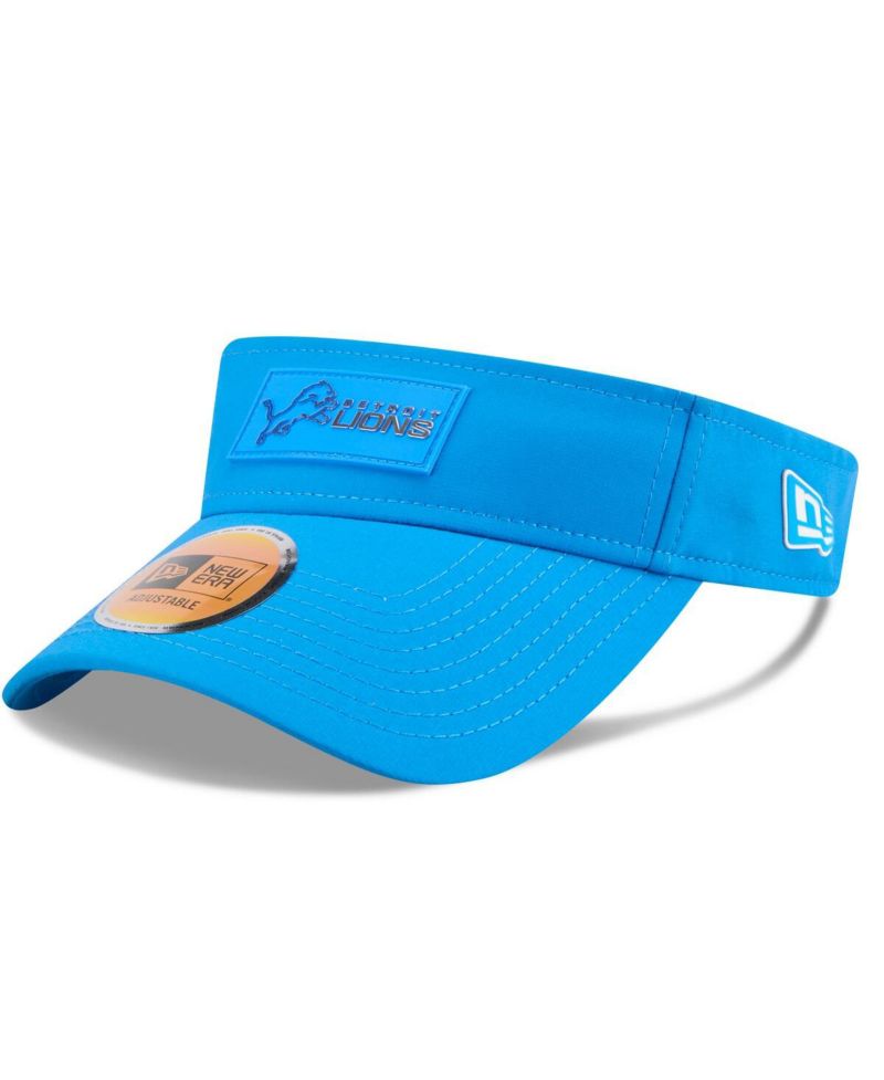 Men's Blue Detroit Lions 2025 Sideline Visor Hat