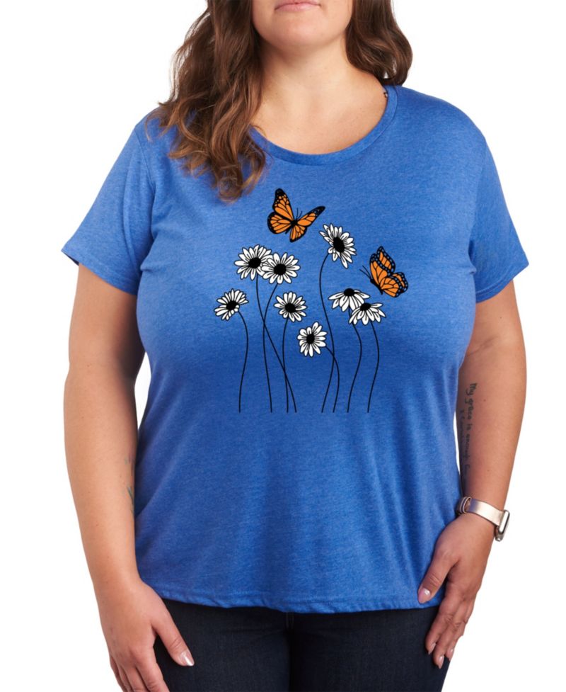 Wildflower Garden Plus Size Graphic T-Shirt