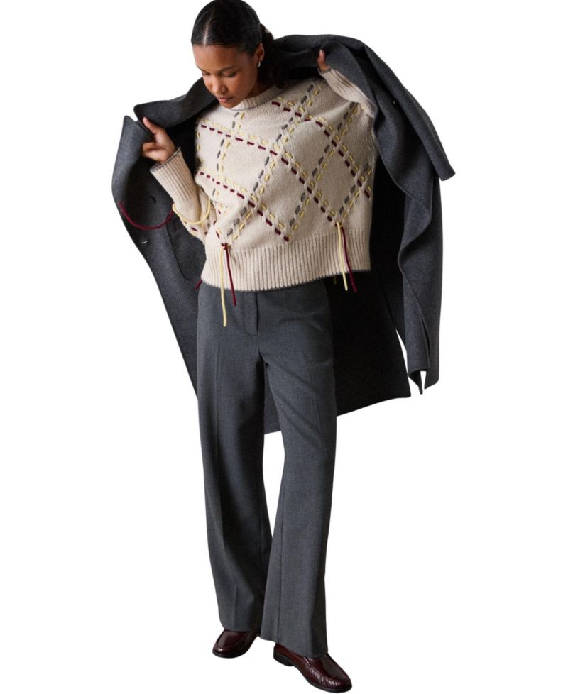 Women's High-Rise Straight-Leg Trouser
