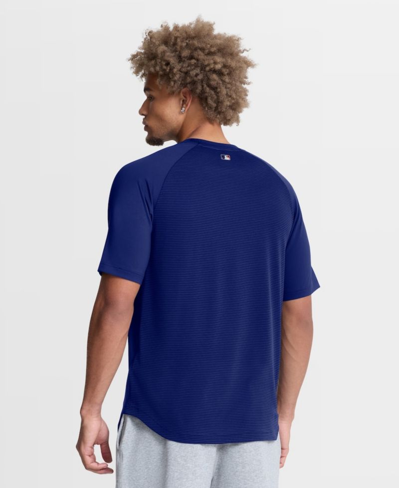 Men's Royal Los Angeles Dodgers Authentic Collection Batting Practice Pre-Game Raglan Dri-FIT T-Shirt