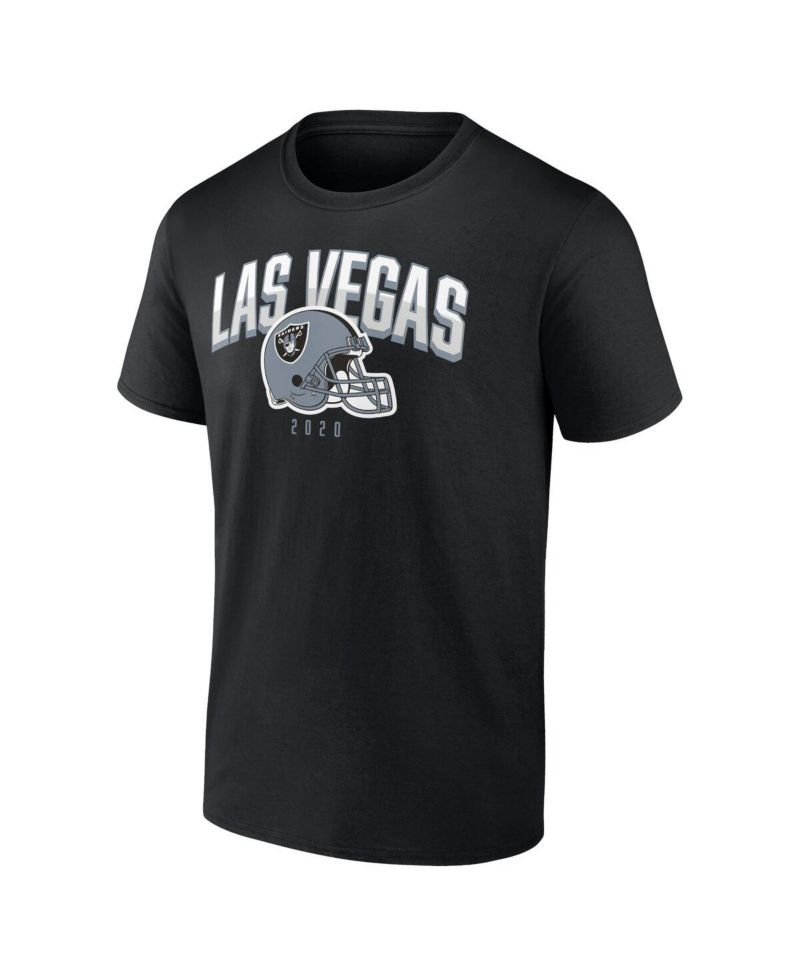 Men's Black, White Las Vegas Raiders Long and Short Sleeve Two-Pack T-shirt