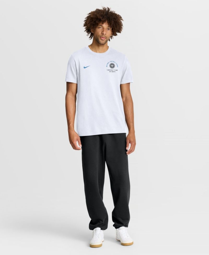 Men's Tennessee Titans Split Logo Crewneck T-Shirt