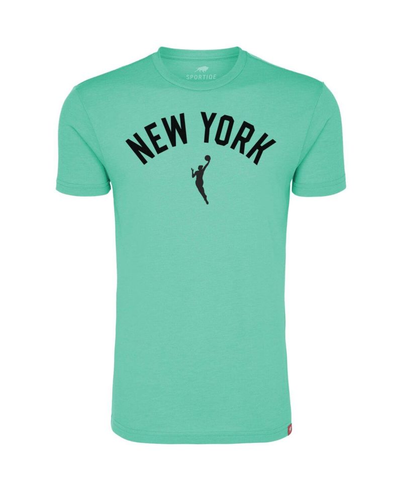 Men's and Women's Mint New York Liberty Comfy Tri-Blend T-Shirt