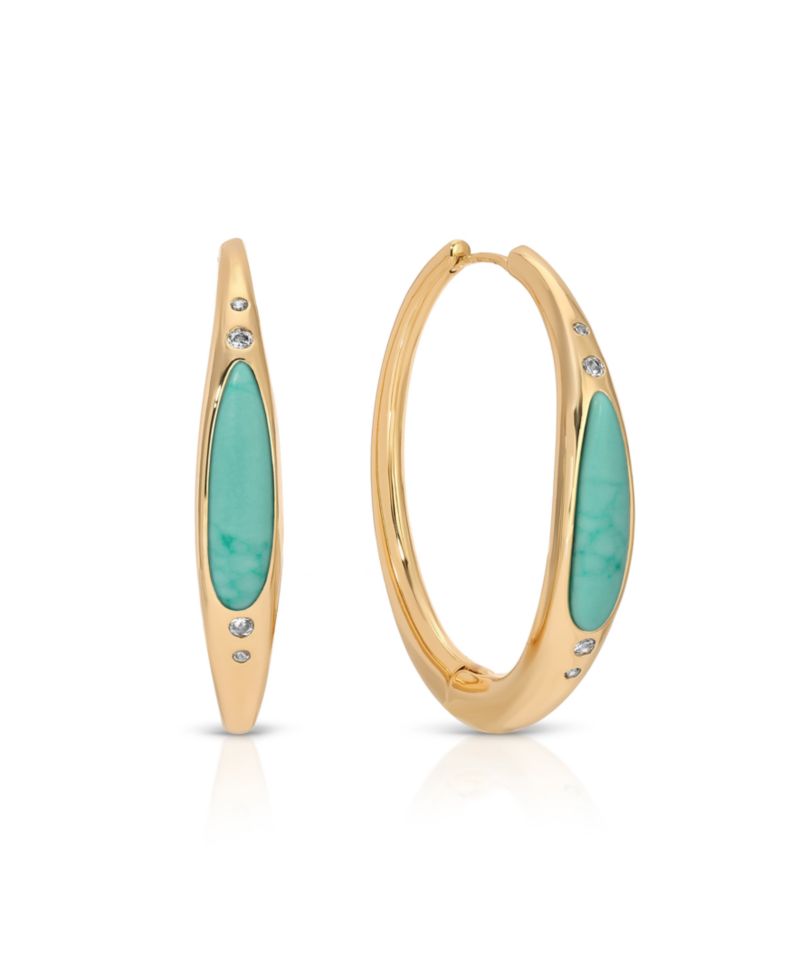 Turquoise Solstice Hoops