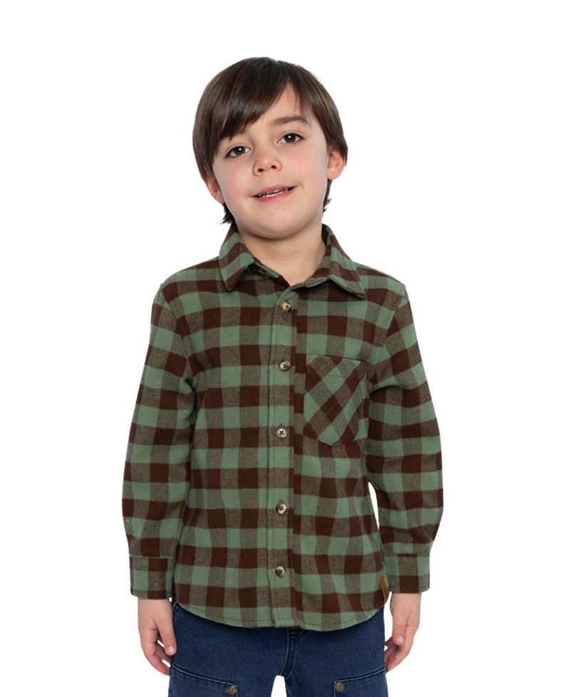 Boys' (6-12) Brushed Flannel Shirt