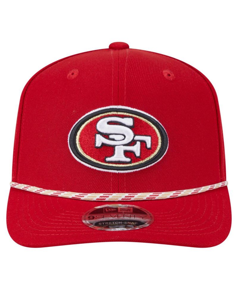 Men's Scarlet San Francisco 49ers Gameday Multi Rope 9SEVENTY Stretch-Snap Hat