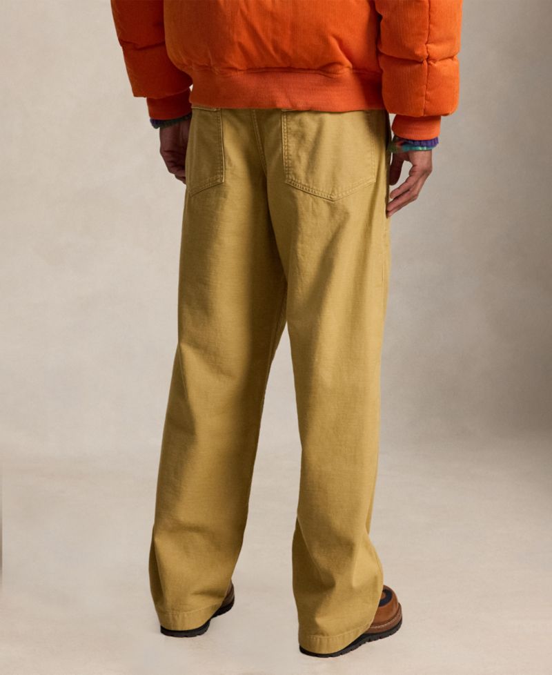 Men's Relaxed Fit Reverse-Sateen Utility Pants