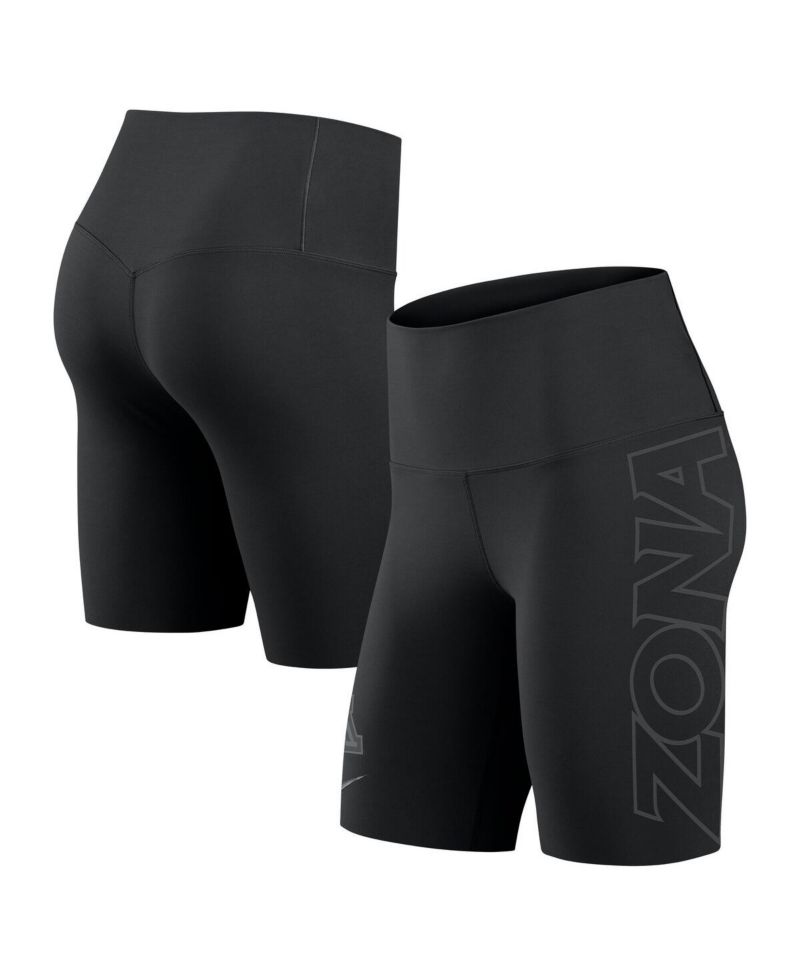 Women's Black Arizona Wildcats Zenvy Performance Bike Shorts
