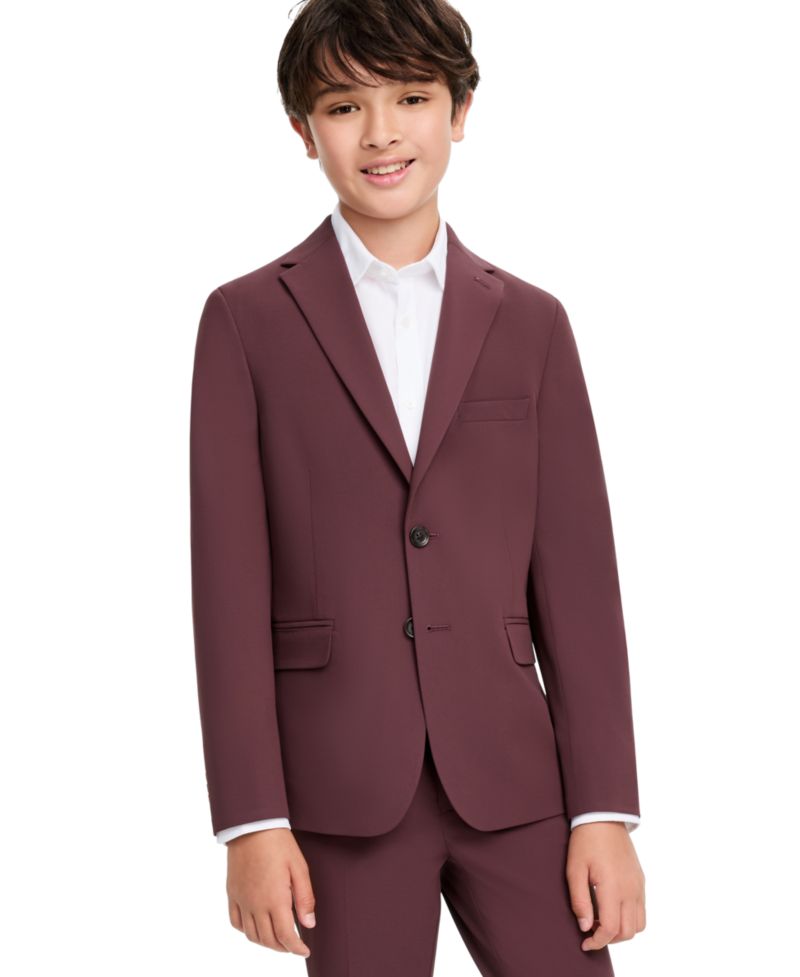 Men's Slim Fit Stretch Suit, Jacket and Pants, 2-Piece Set