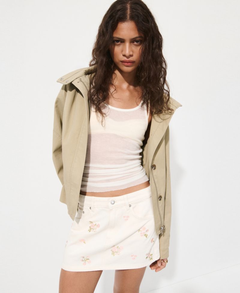 Women's Floral Embroidery Skirt