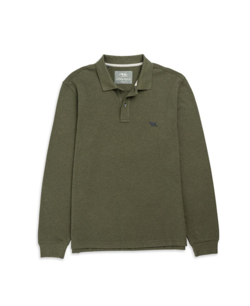 Men's Long Sleeves Gunn Cotton Polo Shirts