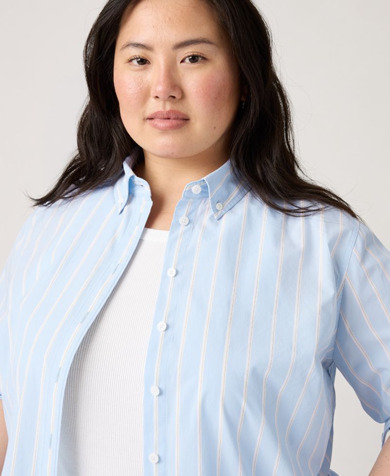 Plus Size Sully Relaxed-Fit Cotton Shirt