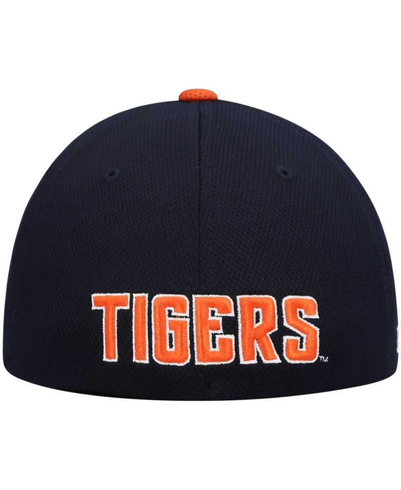 Men's Navy, Orange Auburn Tigers Two-Tone Reflex Hybrid Tech Flex Hat